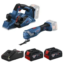 Plaina GHO185 e Multicortadora GOP185 2Bat 18V 4Ah - Bosch