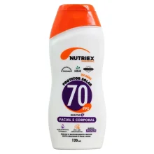 Protetor Solar Facial e Corporal FPS 70 120ml - Nutriex