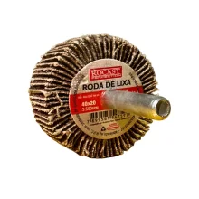 Roda lixa 40 x 20 mm Haste 1/4" G120 - Rocast