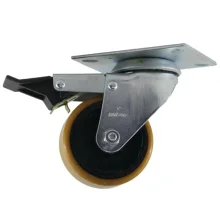 Rodízio Giratório 3" Roda de PU com Freio Capacidade 170Kg - Colson