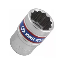 Soquete Estriado 17 mm com Encaixe 1/2" - Kingtony