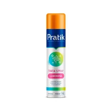 Tinta Spray Fluorescente Laranja 400ml - Pratik