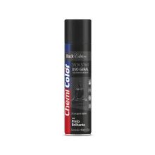 Tinta Spray Preto Brilhante 400 ml - Chemicolor