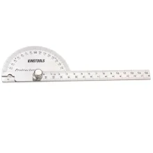 Transferidor de Grau 0-180° em Aço Inoxidável - 600.090 King Tools