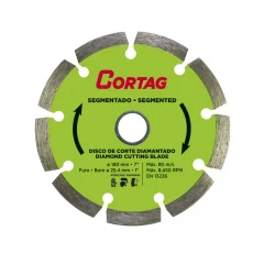 Disco Diamantado Segmentado 180 mm - Cortag