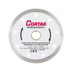 Disco Diamantado Turbo 110 mm Extra Fino para Porcelanato - Cortag