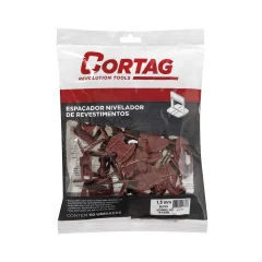 Espaçador Nivelador 1,5 mm Eco Vermelho com 50 peças - Cortag