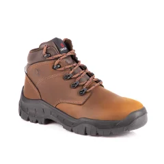 Botina de Segurança com Bico de PVC Horizon WVDG Marrom Nº 38 - Bracol
