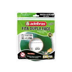Fita Dupla Face Fixa Forte 19 mm x 20 metros - Adelbras