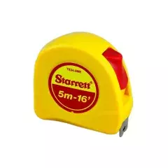 Trena com Fita em Aço 5 metros com mm/pol Amarela - Starrett