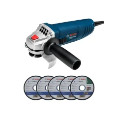Esmerilhadeira Angular 4.1/2" 850W 220V GWS850 Bosch + 5 discos de corte