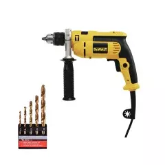 Combo Furadeira DWD502-B2 220V - Dewalt e Jogo de Brocas Aço Rápido 3-8 mm - MTX