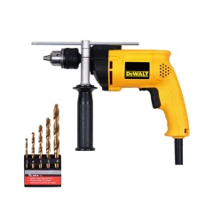 Combo Furadeira DW508SB2 220V - Dewalt e Jogo de Brocas Aço Rápido 3-8 mm - Dewalt