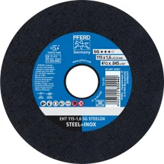 Disco de Corte 4.1/2" x 1/16" x 7/8" SG STEELOX A46 - Pferd