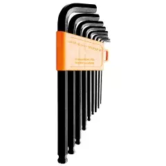 Jogo de Chave Allen Abaulada Longa 1,5 a 10 mm com 9 Peças - Tramontina Pro