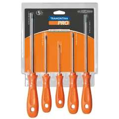 Jogo de Chave Philips 1/8" a 5/16" com 5 Peças - Tramontina Pro