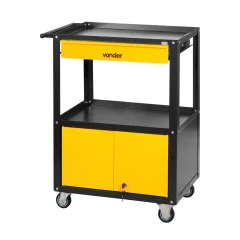 Carro para Ferramentas Semiaberto de 1 Gaveta e 1 Porta - Vonder