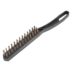 Escova de Aço Manual com 3 Fileiras e Cabo Plastico - Vonder