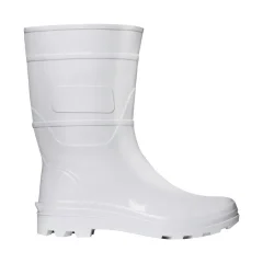 Bota de PVC com Cano Médio Branca N° 41 - Cartom