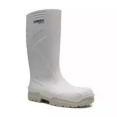 Bota de Segurança Branca PU Número 41 com Bico - Bracol