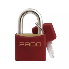 Cadeado 25mm Vermelho - Pado