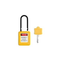 Cadeado Amarelo de Bloqueio 38mm Haste de Plast CPAM140CD - Tagout