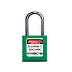 Cadeado Verde de Bloqueio 38mm Haste de Metal CMCVD140CD - Tagout