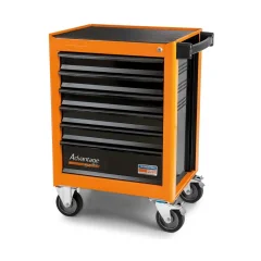Carro de Ferramentas com 6 Gavetas Laranja/Preta Tramontina