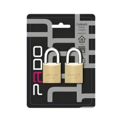 Conjunto Cadeado 40 mm Segredo Igual 2 peças -  Pado
