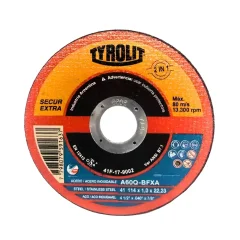 Disco de Corte 4.1/2" x 3/64" x 7/8" Secur - Tyrolit