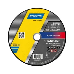 Disco de Corte 7" x 1/16" 7/8" Standard - Norton
