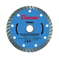 Disco Diamantado 180 mm Turbo - Cortag