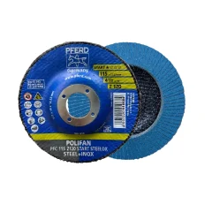 Disco Flap Polifan 4.1/2" x 7/8" Z120 Fibra Box - Pferd