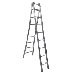 Escada Extensiva e Tesoura em Alumínio com 8 Degraus - Real Escada
