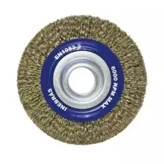 Escova Ondulada de Aço de Carbono 6 x 1/2 x 1.1/4" Premium - Inebras