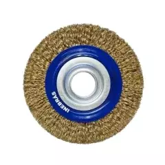 Escova Ondulada de Aço Latonado 6 x 3/4 x 1.1/4" Premium - Inebras