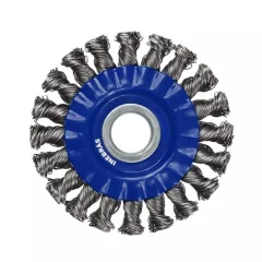Escova Trançada de Aço 4.1/2" x 7/8" Premium - Inebras