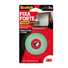 Fita Dupla Face 24mm x 2 Metros Fixa Forte Extreme - 3M