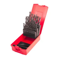 Jogo de Brocas Aço Rápido 1 a 13 mm 25 Peças Preta - Dormer