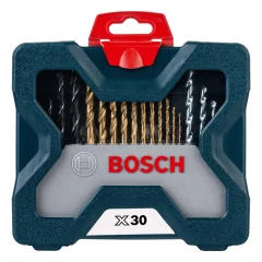 Jogo de Brocas e Bits em Titânio com 30 Peças X-Line - Bosch