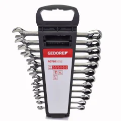 Jogo de Chave Combinada Catraca 8 a 19 mm com 12 Peças - Gedore Red