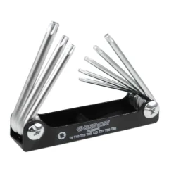 Jogo de Chave Torx Canivete T9-T40 8 Peças sem Furo - Kingtony