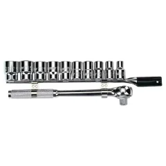 Jogo de Soquete 10 a 19mm com Encaixe 1/2" - Stanley