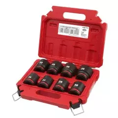 Jogo Soquete Impacto Sext 26-38 mm Enc 3/4"  8Pçs Milwaukee