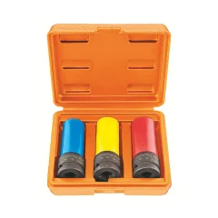 Jogo Soquetes de Impacto Encaixe 1/2" 3 Peças - Tramontina