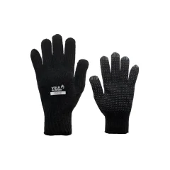 Luva de Malha com 4 fios Preta Pigmentada - Volk
