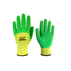 Luva Nitrilon com o Dorso e Punho Verde Tamanho G - Volk