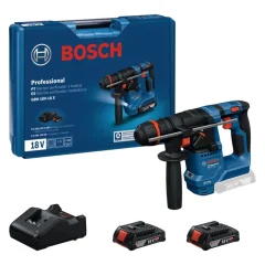 Martelo Perfurador Rompedor à Bateria GBH 18V-18 c/ 2 Bat - Bosch