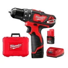 Parafusadeira c/Impacto à Bat 12V M12 3/8" c/2 Bat e acessórios - Milwaukee