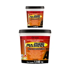 Plasteel Alta Temperatura 6:1 com 1,26kg - Quimatic Tapmatic